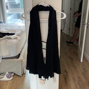 superdown Black Halter Top